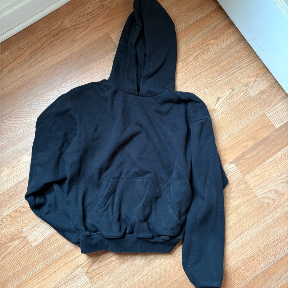 Skims cropped Black Hoodie